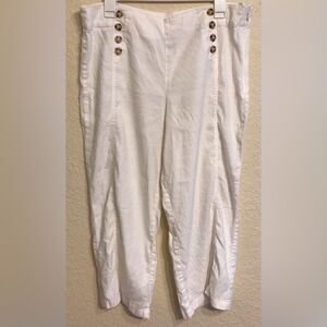 J. Jill White Linen Pants